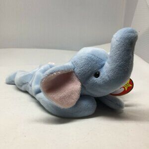 Ty Beanie Baby Peanut Elephant Plush Stuffed Animal Retired W Tag Jan 25 1995